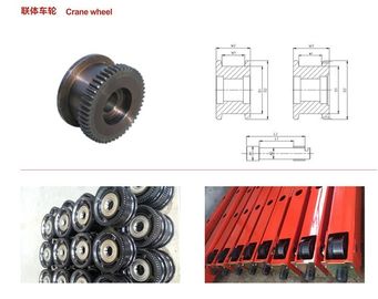 Crane Spare Parts / Wearable Steel Crane Wheels For Walking Mechanism
