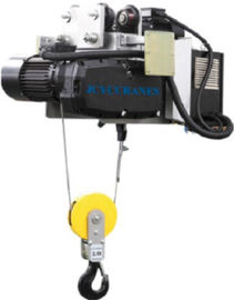 Headroom Electric Wire Rope Hoist With Motor Trolley Designed Double Speed