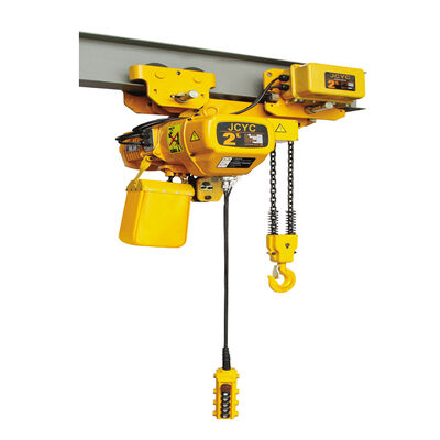 Low Headroom Electric Chain Hoist With Traveling Trolley Safe Operation
