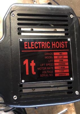 6mと10mのチェーン長さと220Vから690Vの電源を持つ380Vの電動チェーンホイスト